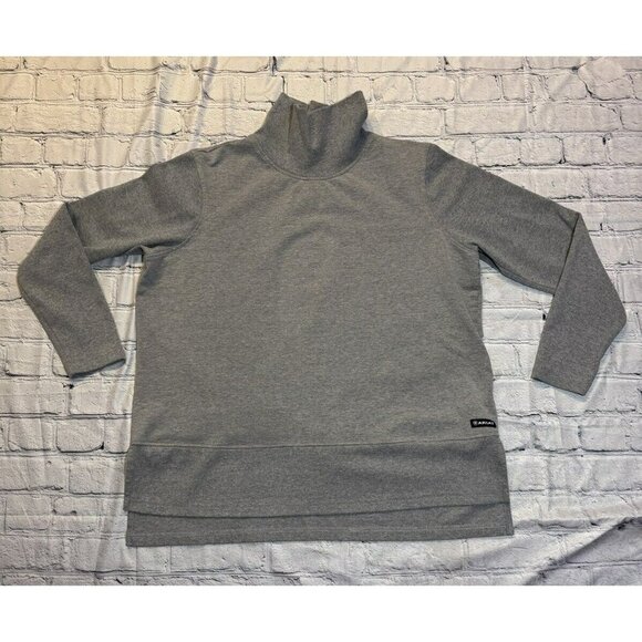 Ariat® Ladies R.E.A.L.™ Funnel Heather Grey Sweater 10037340 Size XXL - Picture 6 of 12